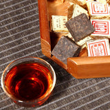 50g-500g Yunnan Bulk Ripe Puerh Tea Bohai Square Mini Puer Tea Brick Tea 1Pc/Cup