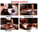 Natural Cooked Tea Manufactured Old Tea China Pu-erh Black Tea Cakes 5pcs*100g