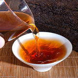 High Quality Cooked Puer Tea Yunnan Menghai Handmade Ripe Pu erh Tea Brick 250g