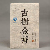 Natural BoKu Ancient Tree Golden Bud Puerh Tea Brick Yunnan Pu-erh Ripe Tea 250g