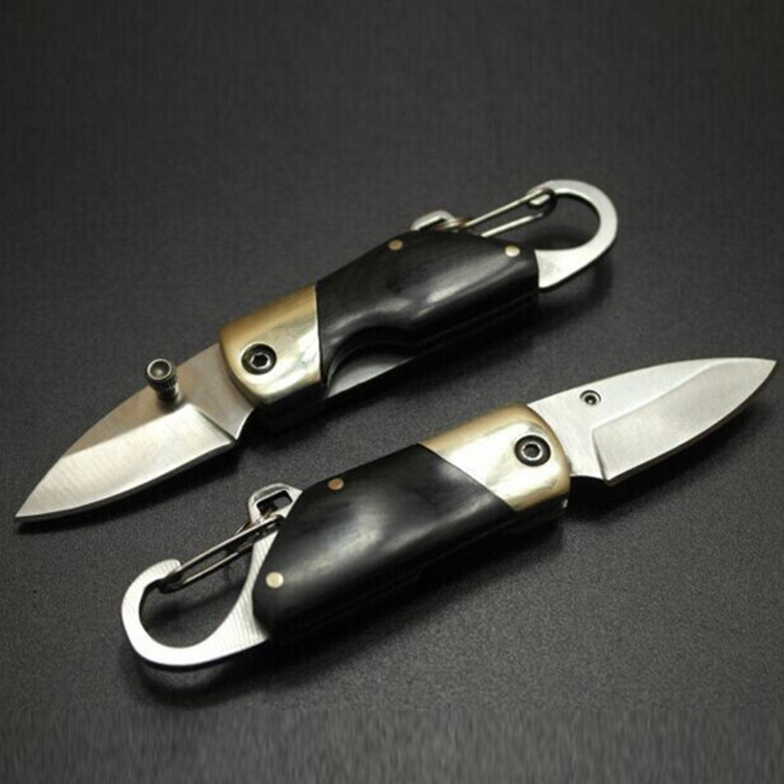 Mini Ring Knife Utility Stainless Steel Outdoor Survival Pocket