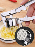 Kitchen Stainless Steel Garlic Press Crusher Home Cooking Vegetables Ginger Squeezer Masher Handheld Ginger Garlic Mincer Tools