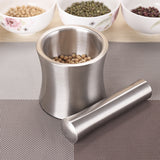 Large Size Stainless Steel Garlic Mills Pepper Masher Grinder Mortar Garlic Press 10X9cm