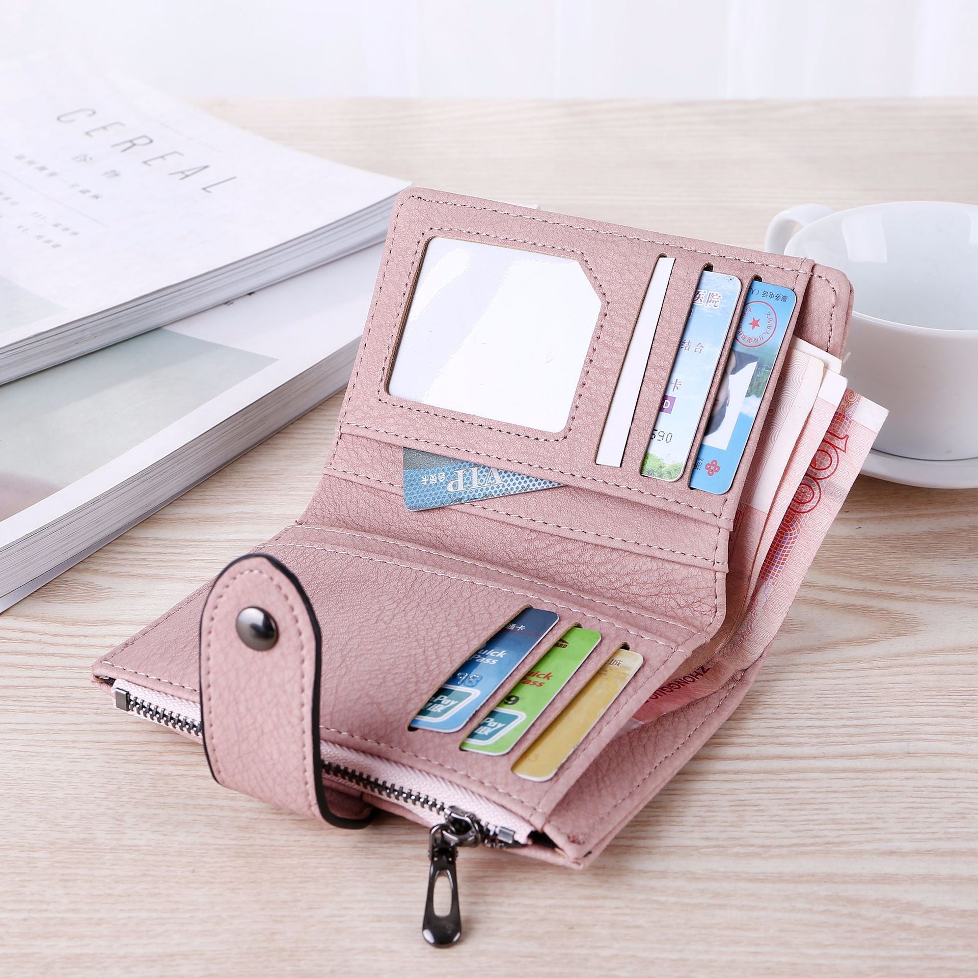 Top Quality Women Wallet Folded Short Purse Ladies Clutch Handbag Small  Mini Card Holder Short Purse Coin ID Credit Card Bag - AliExpress