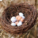 4 Sizes New Handmade Vine Brown Bird Nest House Home Nature Craft Holiday Decoration