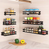 Spices Rack Seasoning Rack Home Closet Organizer Storage Shelf For Spice Jar Rack Cabinet Shelves Holder Kitchen Accessories