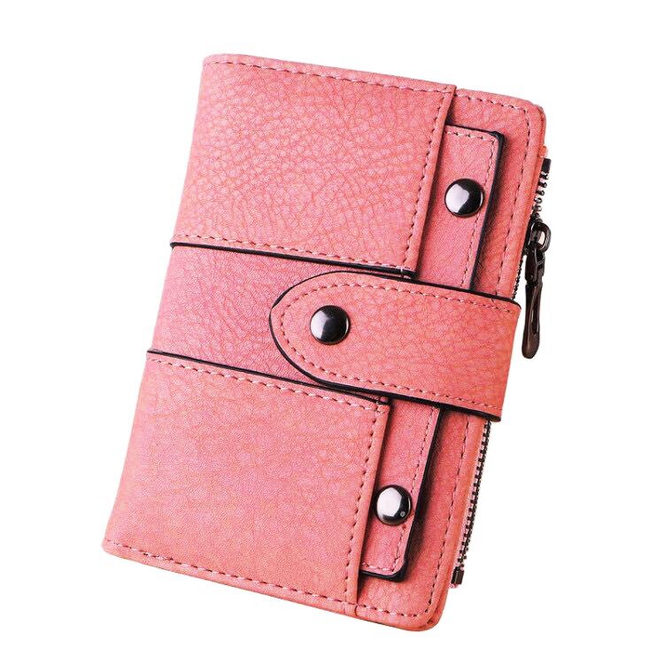 Fashion Wallets Zipper Coin Purse Lady Long Short Purses Handbags Women  Clutch Cards Holder Pu Leather Moneybag Billfold Wallet