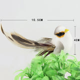 DIY Table Bookshell Ornament Mini Craft Birds Artificial Bird Feather Foam Cute Simulation Bird Sparrow Home Decor