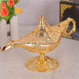 Classic Metal Carved  Light Tea Oil Pot Decoration Collectable Saving Collection Arts Craft Gift