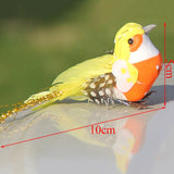 DIY Table Bookshell Ornament Mini Craft Birds Artificial Bird Feather Foam Cute Simulation Bird Sparrow Home Decor