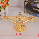 Classic Metal Carved  Light Tea Oil Pot Decoration Collectable Saving Collection Arts Craft Gift