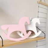 Nordic Style Nursery Decor Wooden Horse Figurine Kids Children's Room Decoration Scandinavian Nordic Style For Kids Room