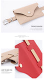 New Fanny Pack Women Belt Bag Leather Waist Bag Fashion Pure Color Ring PU Messenger Shoulder Chest pochete homem Slim Wallet