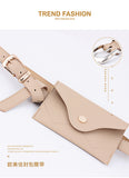 New Fanny Pack Women Belt Bag Leather Waist Bag Fashion Pure Color Ring PU Messenger Shoulder Chest pochete homem Slim Wallet