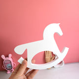 Nordic Style Nursery Decor Wooden Horse Figurine Kids Children's Room Decoration Scandinavian Nordic Style For Kids Room