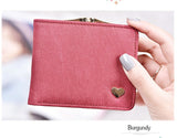 New Woman Wallet Small Hasp Coin Purse For Women Luxury Leather Female Wallets Design Brand Mini Lady Purses Clutch Card Holder