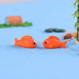 3pcs/lot size red fish Mediterranean style resin decoration micro landscape decoration creative decorative ornaments