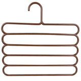 Five-layer drying racks multi-functional innovative hanger multi-storey scarf racks anti-slip pants folder