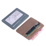 Fashion card holder Women men Lichee Pattern Bank Card Package Coin leather Card Holder passport cover tarjetero hombre