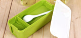 New Design 750ml Collapsible Portable Lunch Box Microwave Oven Lunch Bento Boxes Folding Lunchbox Eco-Friendly