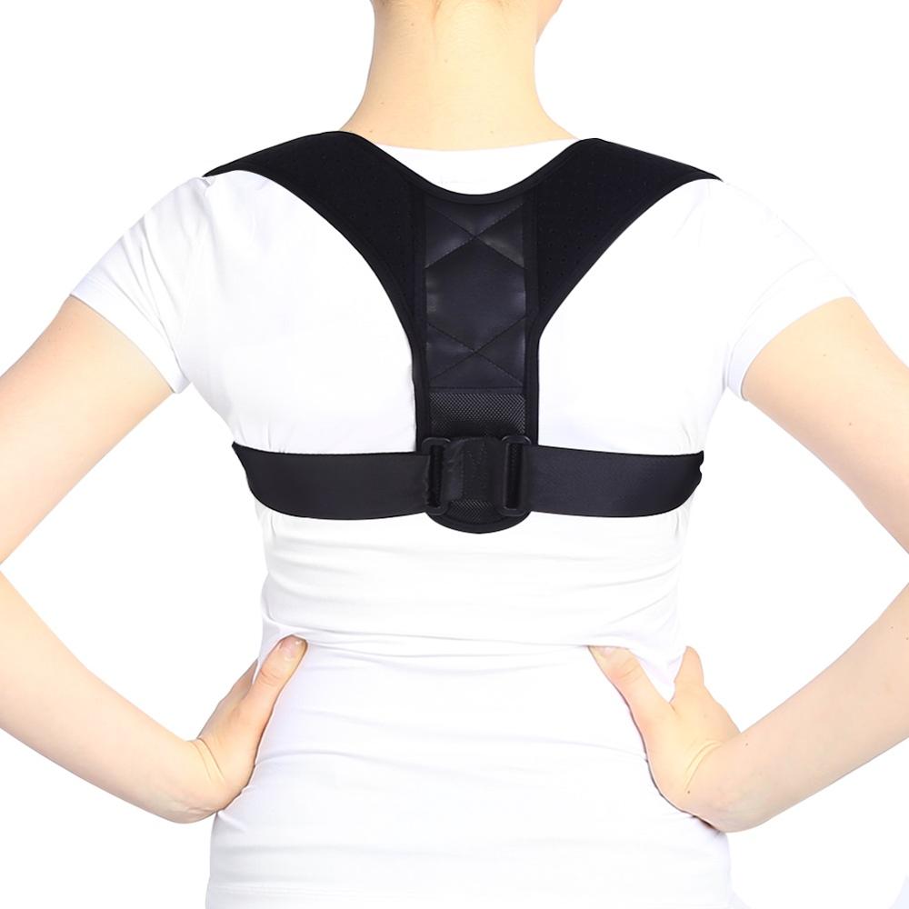 Adjustable Adult Corset Back Posture Corrector Therapy Shoulder Lumbar  Brace Spine Support Belt Posture Correction Color: as show, Size: S