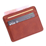 Fashion card holder Women men Lichee Pattern Bank Card Package Coin leather Card Holder passport cover tarjetero hombre