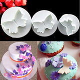 Butterfly Shape 3 pcs/Set Cookie DIY 3D Cute Animal Plastic Fondant Cake Butterfly Cookie Cutter