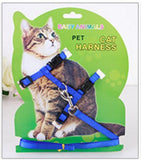 Hot Sale 4 Colors Nylon Products For Pet Cat Harness And Leash Adjustable Pet Traction Harness Belt Cat Kitten Halter Collar Cat