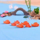 3pcs/lot size red fish Mediterranean style resin decoration micro landscape decoration creative decorative ornaments