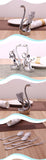 Swan Dinnerware sets 7pcs/set wedding party fruit tableware set dinnerware sets