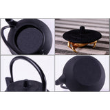 New High Quality Wholesale 300ml Mini Cast Iron Kettle Teapot Tea Set Dropshipping