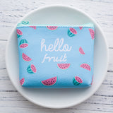 Summer New Brand Leather Purses Small Fresh Casual Pu Coin Wallet Lady Fashion Fruits Pattern Cartoon Dollar Money Bag