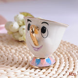 New Cartoon Teapot Mug Mrs Potts Chip Tea Pot Cup One Set Lovely Gift