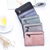 Women'S Wallets Small Mini Safe Money Bag ID Credit Card Holder Coin Purse Solid Carteira Mulheres Wallet Female Coin