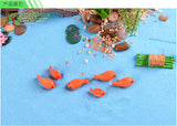 3pcs/lot size red fish Mediterranean style resin decoration micro landscape decoration creative decorative ornaments