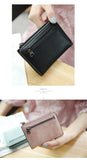 Women'S Wallets Small Mini Safe Money Bag ID Credit Card Holder Coin Purse Solid Carteira Mulheres Wallet Female Coin