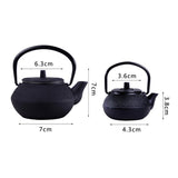 New High Quality Wholesale 300ml Mini Cast Iron Kettle Teapot Tea Set Dropshipping