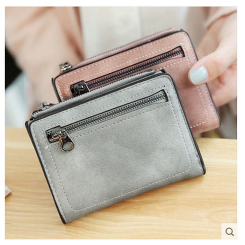 Fashion Women Small Leather Wallet Credit Card Holder Mini Bifold