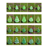 one piece Christmas Tree Miniature Figurine Mini Christmas Decoration For Home Kawaii Diy Fairy Garden Ornaments Resin Craft