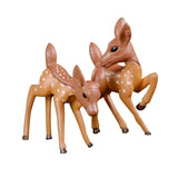 2pcs/Lot Artificial Mini Sika Deer Giraffe Fairy Garden Miniatures Gnomes Moss Terrariums Resin Crafts Figurines Home Decoration