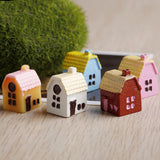 3pcs/lot multiple colour country house Chinese house Moss micro landscape decoration Decorative material accessories