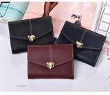 Tri-fold fashion wallet multi-card female purse High-quality PU leather Card & ID Holders women's handbags