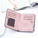 Women'S Wallets Small Mini Safe Money Bag ID Credit Card Holder Coin Purse Solid Carteira Mulheres Wallet Female Coin