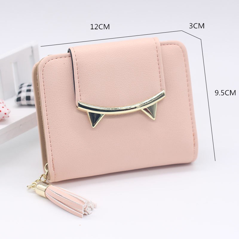 Korean 1PC Women Small Wallet Ladies Mini Trifold Wallet Cute Girl Short  Lovely Pu Leather Coin Purse Female Hand Wallet Pouch - AliExpress