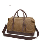 Canvas Leather Men Travel Bags Carry on Luggage Bags Men Duffel Bags Travel Tote Large Weekend Bag Overnight sac a main