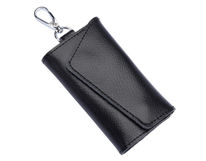 Cow Leather Key Chain Wallet, Genuine Leather Key Holder