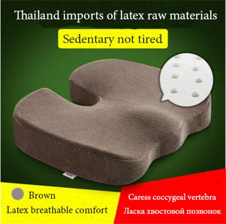 Thailand Natural Latex Seat Cushion Beauty Buttock Cushions for