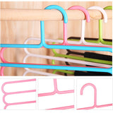 Five-layer drying racks multi-functional innovative hanger multi-storey scarf racks anti-slip pants folder