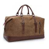 Canvas Leather Men Travel Bags Carry on Luggage Bags Men Duffel Bags Travel Tote Large Weekend Bag Overnight sac a main