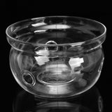 Heat-Resisting Teapot Warmer Base Clear Borosilicate Glass Round Insulation Tealight Portable Teapot Holder Tea Accessories